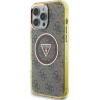 Guess Case For Iphone 16 Pro Compatible With Magsafe GUHMP16LHG4PRtgw (Iml Metal Glitter 4G Circle Triangle) brown