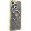 Guess Case For Iphone 16 Pro Max Compatible With Magsafe GUHMP16XHG4PRtgw (Iml Metal Glitter 4G Circle Triangle) brown