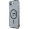Karl Lagerfeld Case For Iphone 16e (Se 4 2025) Compatible With Magsafe KLHMPSE4HLskck (Iml Metal Kc Heads) black