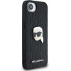 Karl Lagerfeld Case For Iphone 16e (Se 4 2025) KLHCPSE4PGklkipk (Pu Monogram K. Head Pin) black