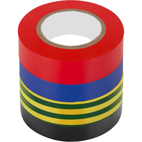Electrical Insulating Tape 18mm x 8m 4-Pack label