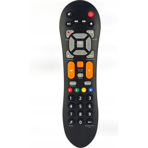 Remote Controller For HD7000/HD5000/ HD3000 No logo, Orange buttons