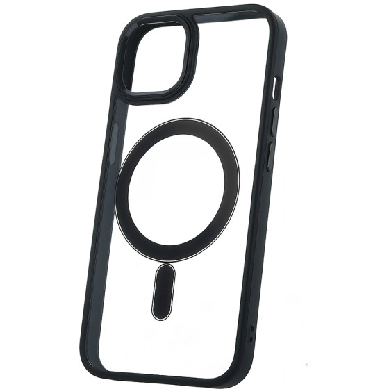 Satin Clear Mag Case For Iphone 13 6,1'' black