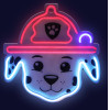 Psi Patrol Hanging Neon Led Paw Patrol On Plexiglass - Marshall OW-130646