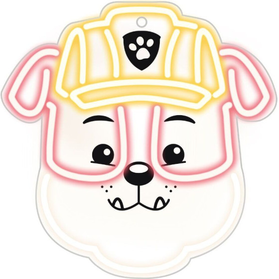 Psi Patrol Hanging Neon Led Paw Patrol On Plexiglass - Rubble OW-130446