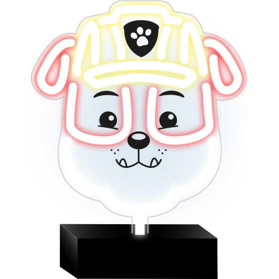 Psi Patrol Neon Led On a Stand Paw Patrol - Rubble OW-120446