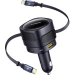 Baseus Pd Car Charger 1x USB-C + USB-A Port 90W black