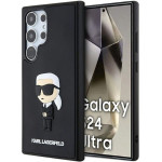 Karl Lagerfeld Case For Samsung S24 Ultra KLHCS24L3DRkink (3D Rubber Ikonik NFT) black