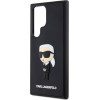 Karl Lagerfeld Case For Samsung S24 Ultra KLHCS24L3DRkink (3D Rubber Ikonik NFT) black