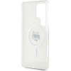 Karl Lagerfeld Case For Samsung S25 Ultra KLHMS25LHlschh (Magnetic Iml Metal Choupette Head) white