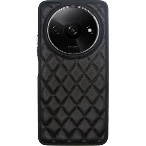 Vivid Diamond Shape Pu Leather Case Redmi A3 Black - (CS-Sp Case 4-2403001)