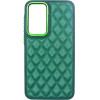 Vivid Diamond Shape Pu Leather Case Samsung Galaxy A35 5G Green - (CS-Sp Case 3-2403004)