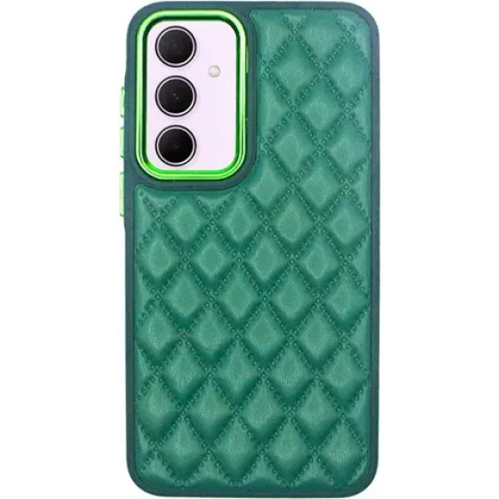 Vivid Diamond Shape Pu Leather Case Samsung Galaxy A35 5G Green - (CS-Sp Case 3-2403004)
