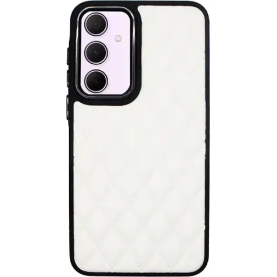 Vivid Diamond Shape Pu Leather Case Samsung Galaxy A35 5G White - (CS-Sp Case 1-2403004)
