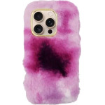 Vivid Fluffy Plush Case Apple Iphone 16 Pro Pink - (CS-FR-3-2409002)