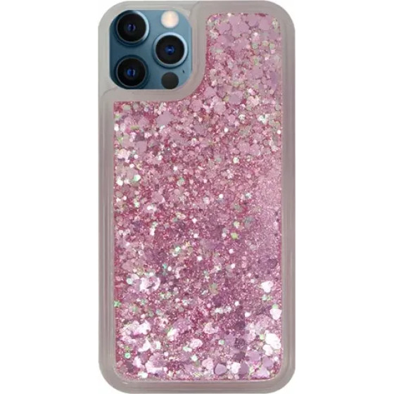 Vivid Liquid Glitter Case Apple Iphone 12/12 Pro Pink - (CS-Fshn Glt 5-2403001)