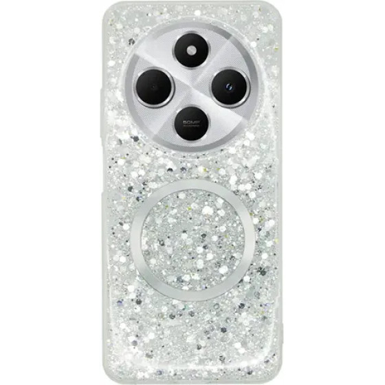 Vivid Magsafe Glitter Case Redmi 14C 4G Silver - (CS-Mgs Glt 1-2409004)