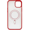 Vivid Magsafe Silicone Case Apple Iphone 13 Transparent/Red - (CS-Mgs Tr 4-2403002)