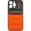 Vivid Puffer Back Cover Apple Iphone 15 Pro Orange/Black - (CS-Nf Case-2403002)