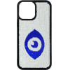 Vivid Sequin Case Apple Iphone 13 Pro Max Silver/Blue - (CS-Fshn Glt 9-2403003)