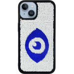 Vivid Sequin Case Apple Iphone 14 Silver/Blue - (CS-Fshn Glt 9-2403004)