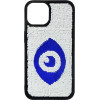 Vivid Sequin Case Apple Iphone 14 Silver/Blue - (CS-Fshn Glt 9-2403004)