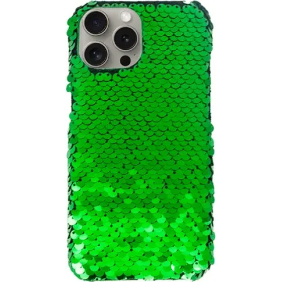 Vivid Sequin Case Apple Iphone 15 Pro Green - (CS-Fshn Glt 10-2403002)