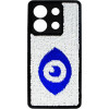 Vivid Sequin Case Redmi Note 13 5G Silver/Blue - (CS-Fshn Glt 9-2403011)