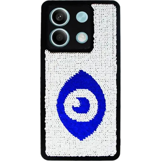 Vivid Sequin Case Redmi Note 13 5G Silver/Blue - (CS-Fshn Glt 9-2403011)