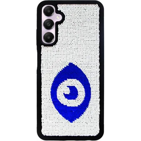 Vivid Sequin Case Samsung Galaxy A05s Silver/Blue - (CS-Fshn Glt 9-2403013)