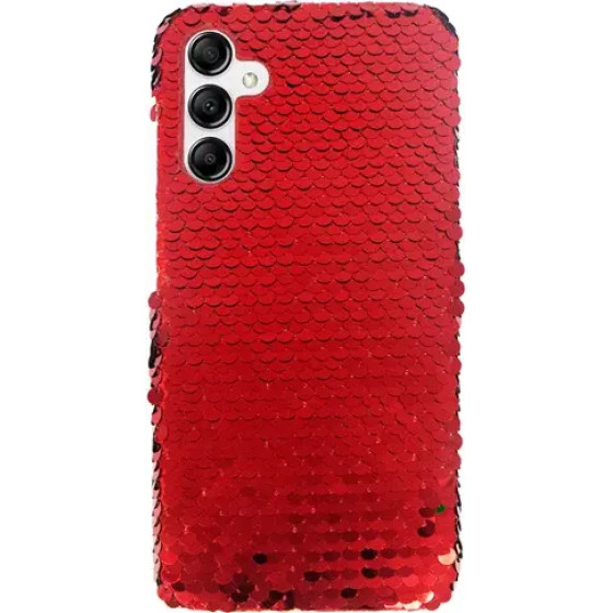 Vivid Sequin Case Samsung Galaxy A14 4G/5G Red - (CS-Fshn Glt 7-2403005)