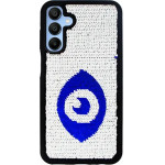 Vivid Sequin Case Samsung Galaxy A15 4G/5G Silver/Blue - (CS-Fshn Glt 9-2403014)