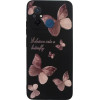 Vivid Silicone Case Xiaomi Redmi 12C Butterfly Black/Pink - (CS-BTF-2403011)