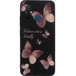 Vivid Silicone Case Xiaomi Redmi 12C Butterfly Black/Pink - (CS-BTF-2403011)
