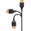 Goobay ������� Hdmi �� Ethernet, slim, 4K/60Hz, 18 Gbps, 1m, ����� - (75293)