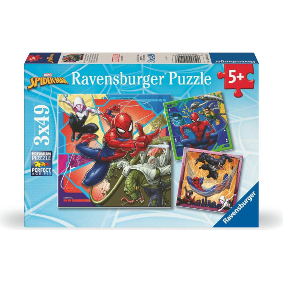 Ravensburger: Marvel Spiderman - Puzzle (3x49pcs) (12004115)