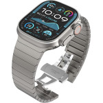 Techsuit - Watchband (W012) - Apple Watch 1/2/3/4/5/6/7/8/9/10/SE/Se 2/Ultra/Ultra 2 (42/44/45/46/49mm) - Silver