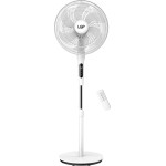 LGP Round Base Stand Fan 16' 40CM 55W With Remote Control And Timer White - (LAM980046)