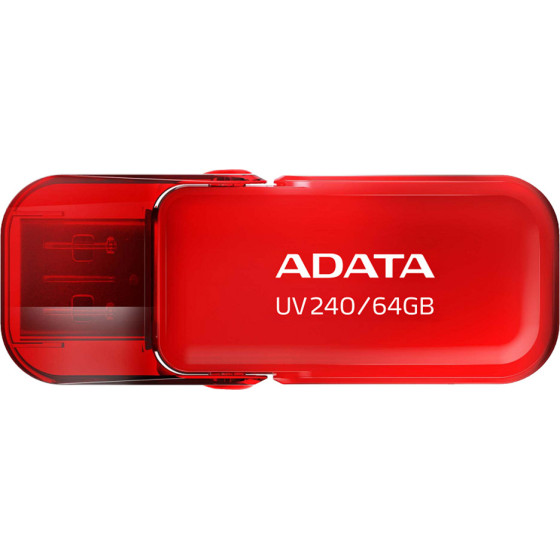 Adata - Memory Stick - Usb 2.0 FlashDrive, 64GB - Red - (AUV240-64G-RRD)