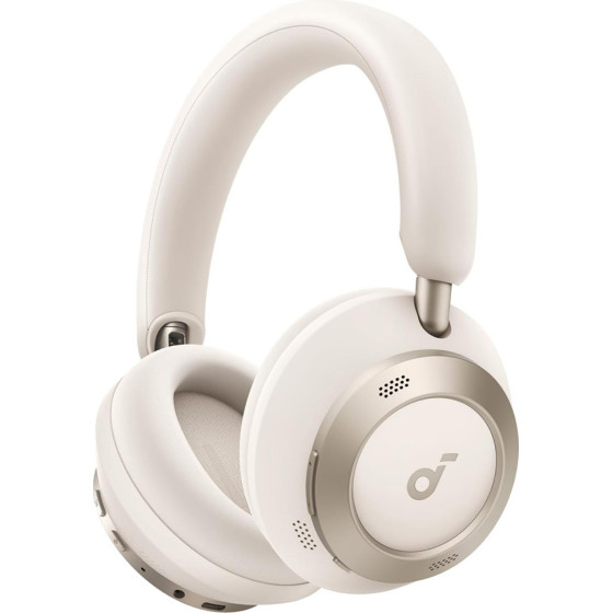 Anker - Wireless Headphones Soundcore Space One Pro (A3062G21) - Bluetooth 5.3, Active Noise Cancelling, Hi-Res - White
