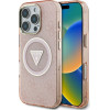 Guess - Iml Metal Glitter 4G Circle Triangle Magsafe - Iphone 16 Pro - Pink - (GUHMP16LHG4PRTGP)