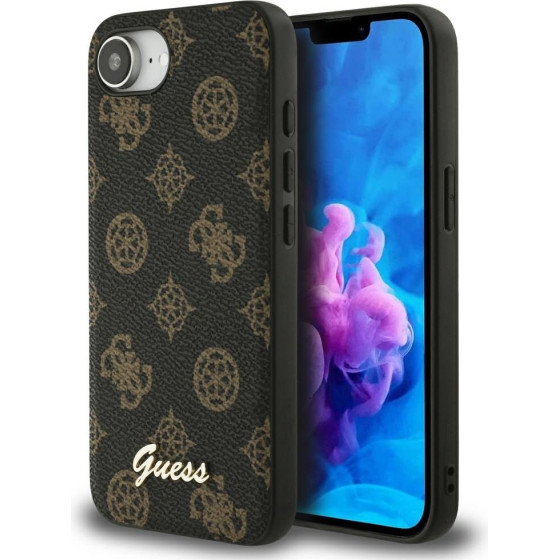Guess - Peony Script Magsafe - Iphone 16e - Black - (GUHMPSE4PGPYSK)