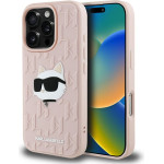 Karl Lagerfeld - 3D Design - Iphone 16 Pro - Pink Rubber Monogram Choupette - (KLHCP16LRBCCHHKLP)