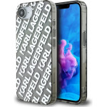 Karl Lagerfeld - Iml Luxury - Iphone 16e - Silver Fullover Logo - (KLHCPSE4HKFOEMS)