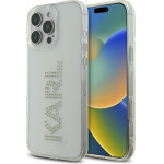 Karl Lagerfeld - Iml Rhinestones - Iphone 16 Pro - Transparent Logo - (KLHCP16LHKLSTDCT)