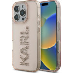 Karl Lagerfeld - Iml Rhinestones - Iphone 16 Pro Max - Pink Logo - (KLHCP16XHKLSTDCP)