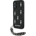 Karl Lagerfeld - Saffiano - Iphone 16 - Crystals & Charm - (KLHCP16SPSADJSK)