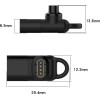Beline Adapter USB-C for Charging Garmin Watches black