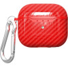 Beline AirPods Carbon Cover Air Pods 4czerwony /red