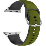 Beline Apple Watch Silicone Leather Strap 38/40/41mm Green-Black/Green-Black Box